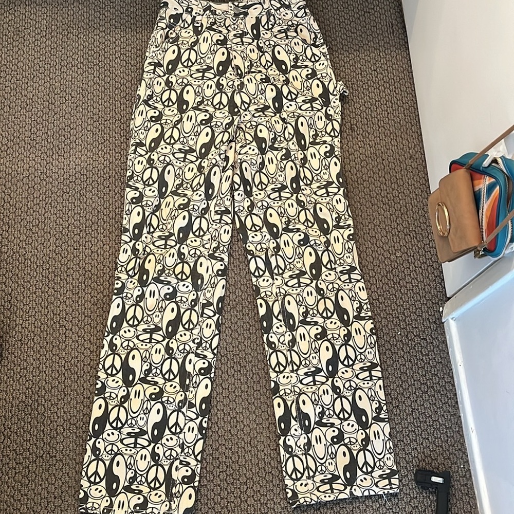 Fun Smiley Yin Yang Pants